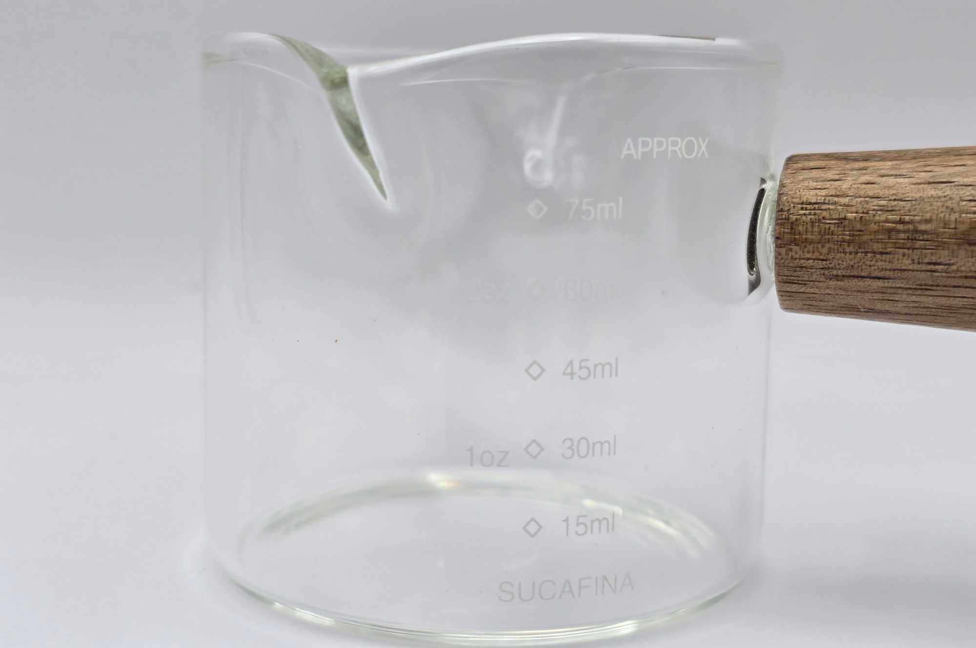 Collection of Glass Measuring Cup with Wood Handle in a gallery layout